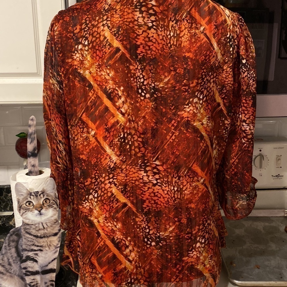 B womens Sara Michelle 3/4 sleeve lined plus size 1X